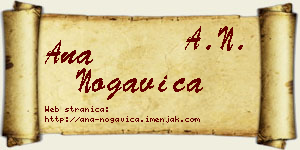 Ana Nogavica vizit kartica